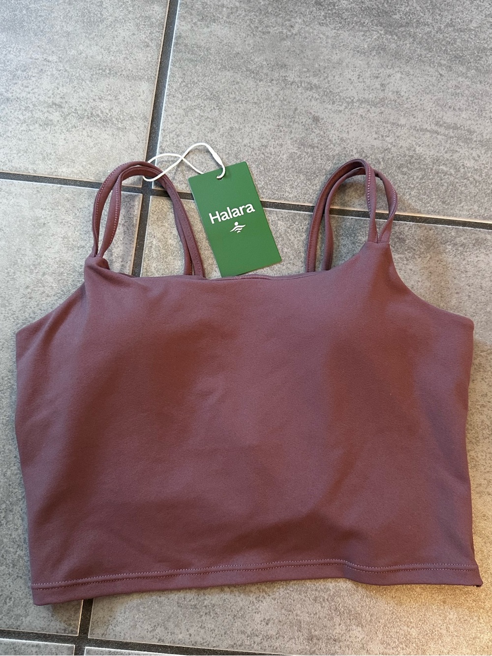 HALARA Mauve Double-Strap padded Sports Bra